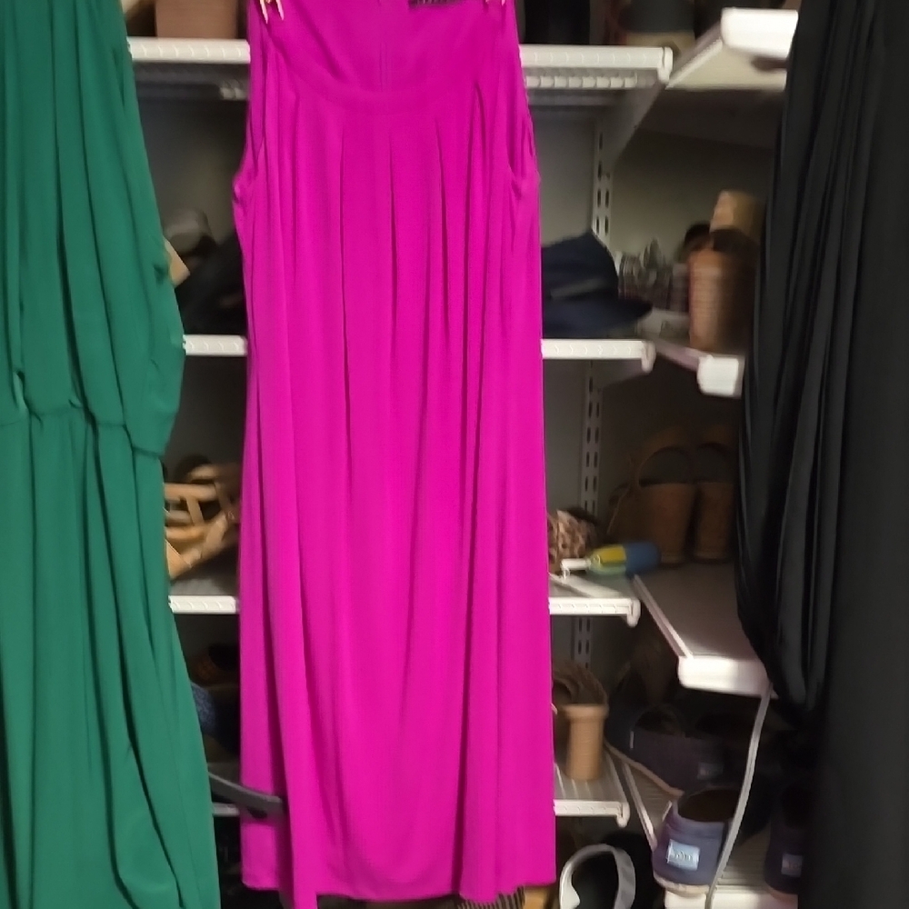 Vibrant Pink Sleeveless Dress